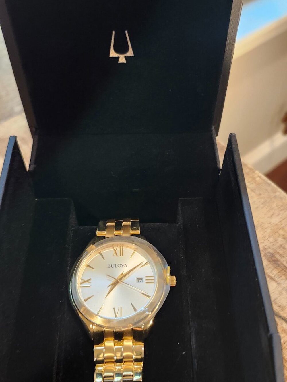 Bulova Men's Stainless Steel Gold Watch